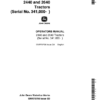 John Deere 2440 & 2640 Tractors Operator's Manual (OMR70798)