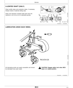 Alternative view of John Deere 345H Hight-Dump Material Collection System (MCS) (HA993001-) Operator's Manual (OMRA1013061)