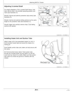 Alternative view of John Deere 560C Material Collection System Operator's Manual (OMRA1199991)