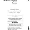 John Deere 20A Nursery, Green House Tractors Operator's Manual (OMRE280702)
