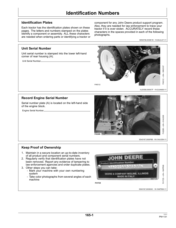 John Deere 20A Nursery, Green House Tractors Operator's Manual (OMRE280702) - Image 2