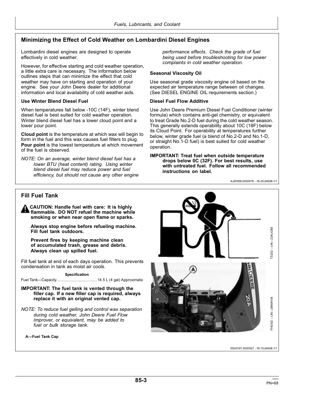 John Deere 20A Nursery, Green House Tractors Operator's Manual (OMRE280702) - Image 3
