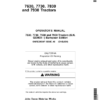 John Deere 7630, 7730, 7830 & 7930 Tractors European Edition (020000-027999) Operator's Manual (OMRE299307)
