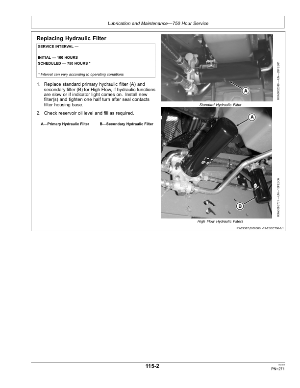 John Deere 9430, 9530, 9630 Scraper Tractors (016000-) Operator's Manual (OMRE312212) - Image 3