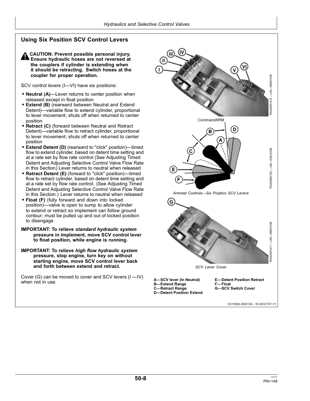 John Deere 9430, 9530, 9630 Scraper Tractors (016000-) (Export Edition) Operator's Manual (OMRE312216) - Image 2