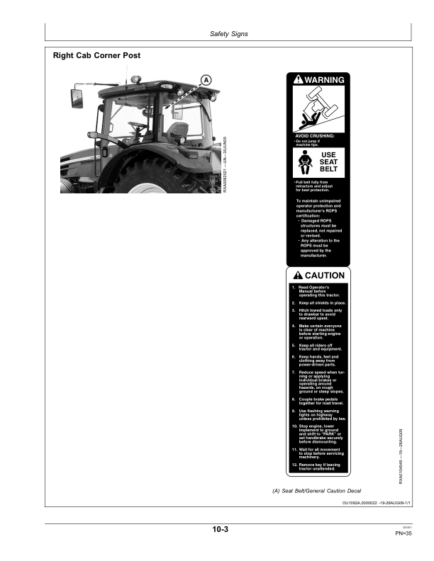 John Deere 7630, 7730, 7830 & 7930 Tractors North America (035000-042000) Operator's Manual (OMRE325992) - Image 2
