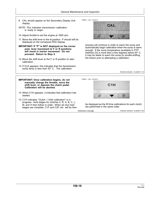 John Deere 9460RT, 9510RT, & 9560RT Scraper Tractors European Edition Operator's Manual (OMRE340833) - Image 3