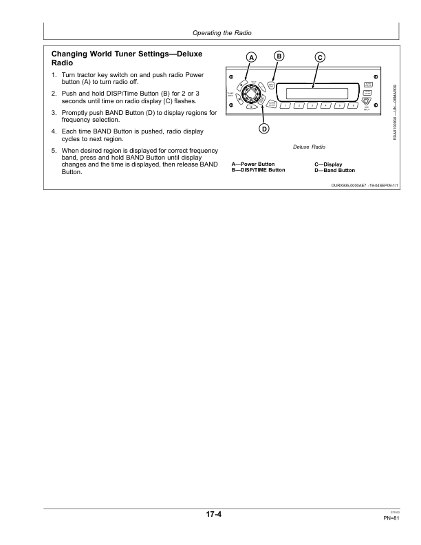 John Deere 9460RT, 9510RT, & 9560RT Scraper Tractors European Edition Operator's Manual (OMRE340833) - Image 4