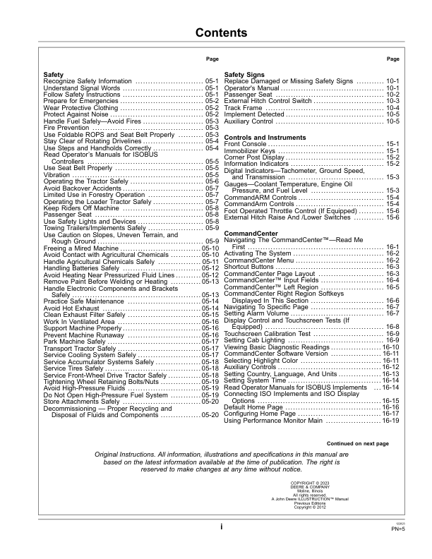 John Deere 8310RT, 8335RT & 8360RT Tractors European Edition (907101-Current) (Europe) Operator's Manual (OMRE346418) - Image 4