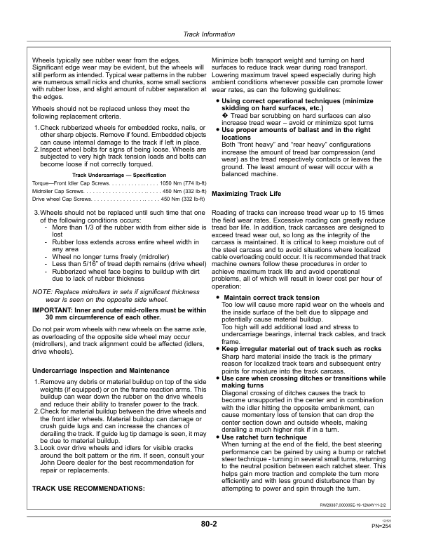John Deere 9460RT, 9510RT, & 9560RT Tractors North America Operator's Manual (OMRE560319) - Image 2