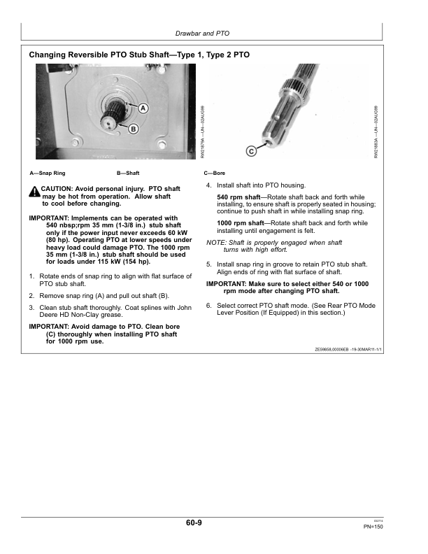 John Deere 7830 & 7930 Tractors North America (042001-044000) Operator's Manual (OMRE573317) - Image 2
