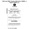 John Deere 7830 & 7930 TractorsExport Edition (042001-) Operator's Manual (OMRE578532)
