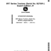 John Deere 8RT Series Tractors (927001-) (Export Edition) Operator's Manual (OMRE593047)