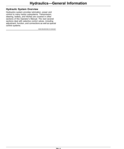 Alternative view of John Deere 8RX Tractors (Serial No. 804001-) (North American) Operator's Manual (OMRE593193)