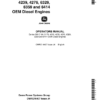 John Deere Series 300: 3164, 3179, 4219, 4239, 4276, 6329, 6359, 6414 OEM Diesel Engines Operator's Manual (OMRG16407)