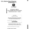John Deere PowerTech 12.5L 6125AFM01 Marine Diesel Engines Operator's Manual (OMRG28994)