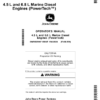 John Deere 4.5 L, 6.8 L Marine Diesel Engines (PowerTech) Operator's Manual (OMRG28997)
