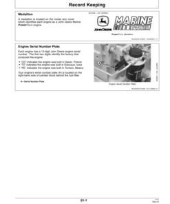 Alternative view of John Deere 4.5 L, 6.8 L Marine Diesel Engines (PowerTech) Operator's Manual (OMRG28997)