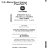 John Deere PowerTech 6125AFM75, 6125SFM75 Marine Engines Operator's Manual (OMRG35863)