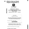 John Deere 6081AFH75 PowerTech HazLoc Marine Diesel Engine (Supplement to OMRG35860) Operator's Manual (OMRG37863)