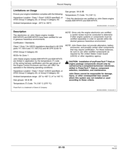 Alternative view of John Deere 6081AFH75 PowerTech HazLoc Marine Diesel Engine (Supplement to OMRG35860) Operator's Manual (OMRG37863)