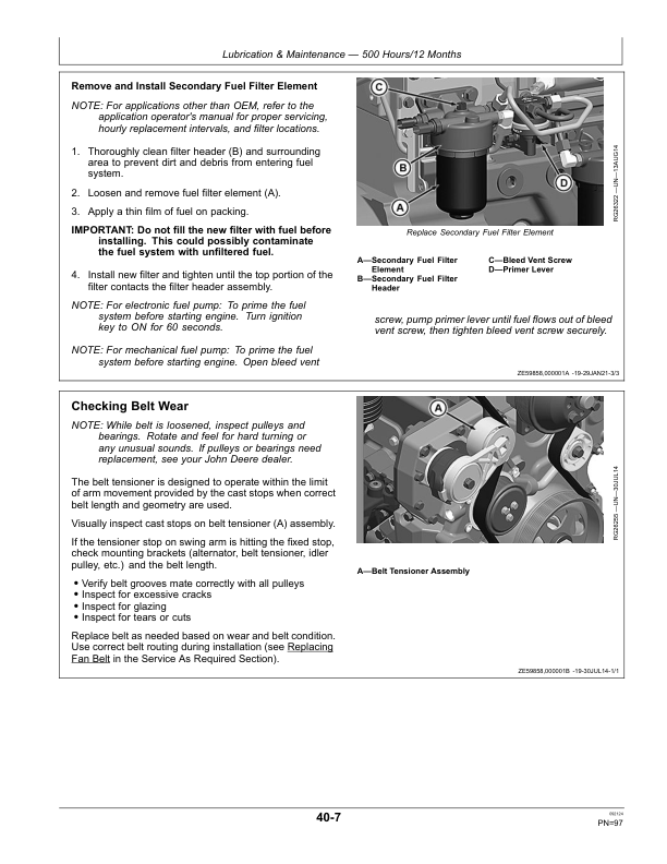 John Deere 4.5 L OEM Diesel Engines (PSS/PSL/PVL/PVS/PWX/PSX/PWL/PWS) Operator's Manual (OMRG39498) - Image 3