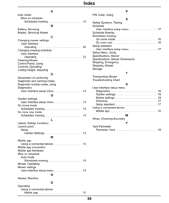 Alternative view of John Deere Tango E5 Robotic Mowers (Sabo)Software Version 5.1 Operator's Manual (OMSAU14125)