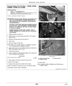 Alternative view of John Deere Maintenance Manual 5065M & 5075M (IT4) , 5085M, 5095M, 5095MH, 5105M & 5105ML (Tier 3) Tractors MY2010 Operator's Manual (OMSJ10033)