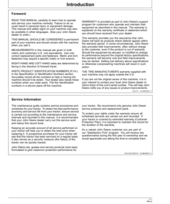 Alternative view of John Deere 5083E Limited, 5093E Limited, 5101E Limited (Tier3) Tractors Maintenance Guide (September 2010) (340001-439999) Operator's Manual (OMSJ11442)