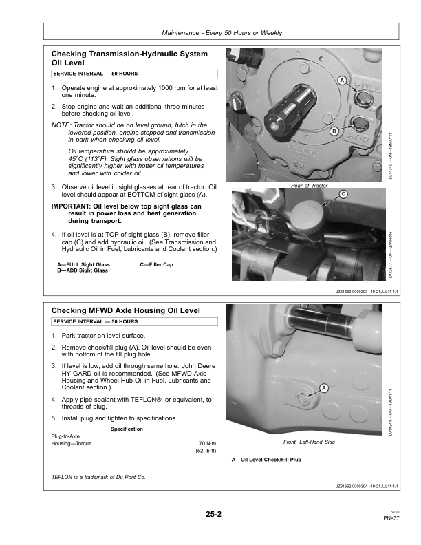 John Deere 5083EN, 5093EN, 5101E Tractors Maintenance Guide (Cab 370001-) (OOS 360001-) Operator's Manual (OMSJ12925) - Image 3