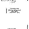 John Deere 5083E Limited, 5093E Limited, 5101E Limited (Stage IIIA) Tractors Maintenance Guide (July 2011) (440000-) Operator's Manual (OMSJ12944)