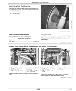 Alternative view of John Deere 5083E Limited, 5093E Limited, 5101E Limited (Stage IIIA) Tractors Maintenance Guide (July 2011) (440000-) Operator's Manual (OMSJ12944)