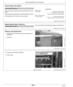 Alternative view of John Deere 904, 1054, 1204, 1354 Tractors Operator's Manual (OMSJ16423)