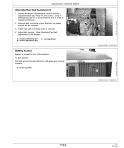 Alternative view of John Deere 6100B, 6110B Tractors Operator's Manual (OMSJ16425)