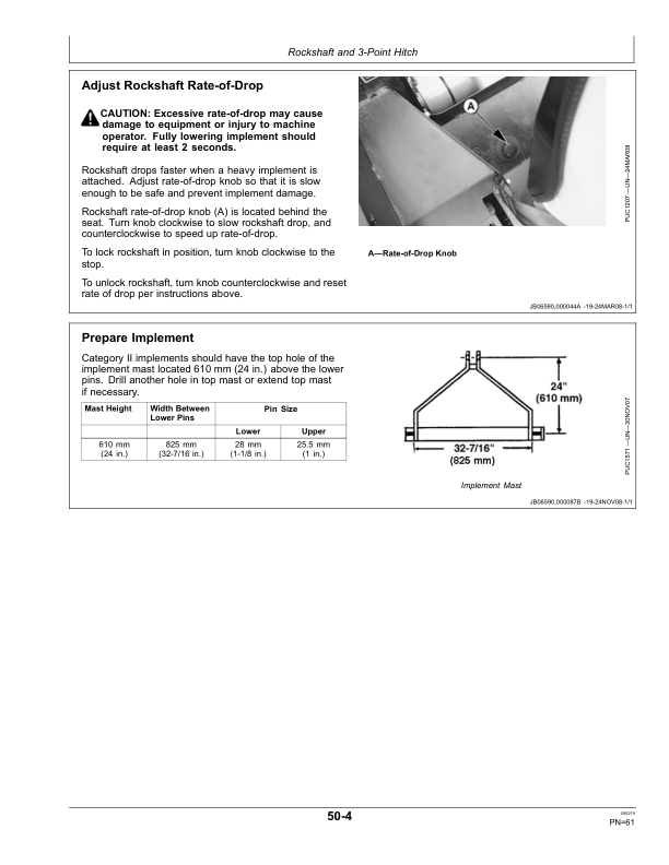John Deere 6100B, 6110B Tractors Operator's Manual (OMSJ16425) - Image 3