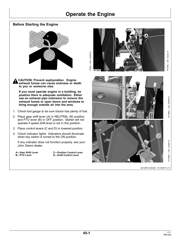 John Deere 5036C, 5042C Tractors Operator's Manual (OMSJ19681) - Image 2