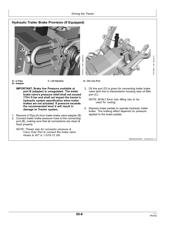 John Deere 5036C, 5041C Tractors (India) Operator's Manual (OMSJ21199) - Image 2
