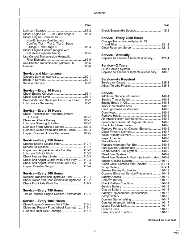 John Deere 5036C, 5041C Tractors (India) Operator's Manual (OMSJ21199) - Image 3
