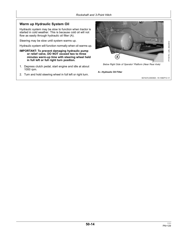 John Deere 5055E, 5065E, 5075E Tractors (South Africa) Operator's Manual (OMSJ25839) - Image 2