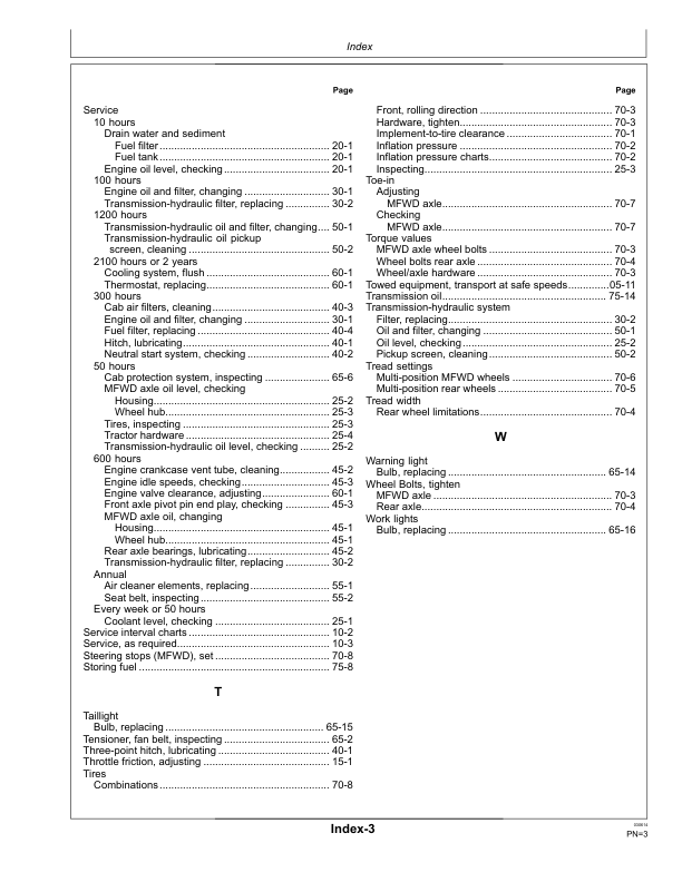 John Deere 5083E Limited, 5093E Limited, 5101E Limited (Tier 2) Tractors Maintenance Guide (September 2008) (-340000) Operator's Manual (OMSJ290166) - Image 2