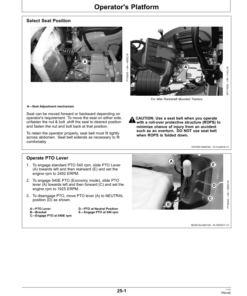 Alternative view of John Deere 3028EN, 3036EN Tractor Operator's Manual (OMSJ33298)