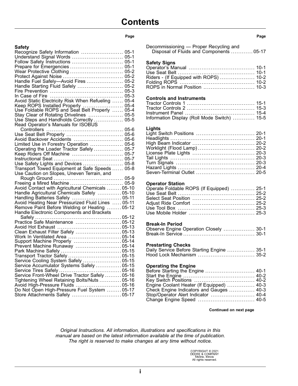 John Deere 5305 Tractors (India) (India) Operator's Manual (OMSJ38344) - Image 3