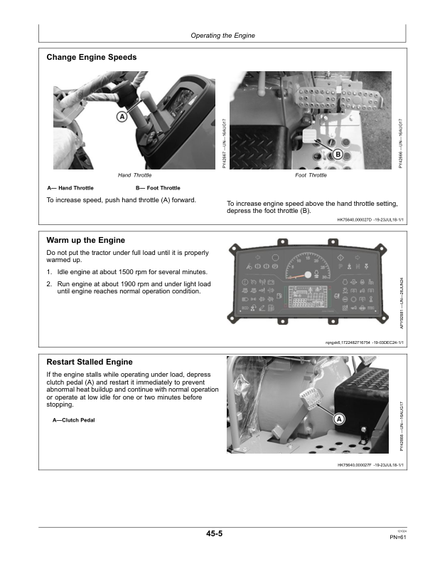 John Deere 5045D, 5050D Tractors (Export Edition) Operator's Manual (OMSJ46110) - Image 3