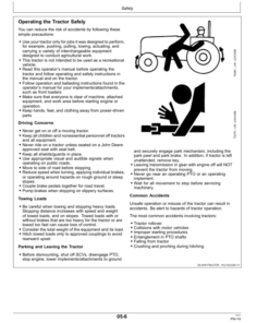 Alternative view of John Deere 6100D, 6115D, 6130D Tractors (Russian Edition) Operator's Manual (OMSU27507)