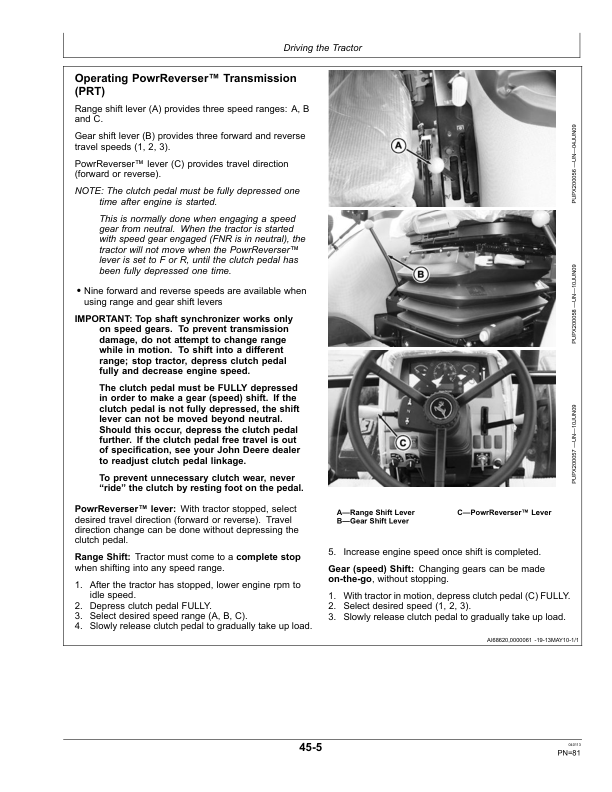 John Deere 6100D 6115D, 6130D Tractors (Russian Edition) Operator's Manual (OMSU32411) - Image 3