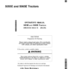 John Deere 5055E, 5065E Tractors (South America) Operator's Manual (OMSU40436)