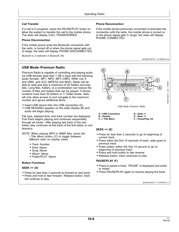 John Deere 5085M, 5095M & 5105M Tractors (Stage IIIA) Export Edition (January 2015) Operator's Manual (OMSU41143) - Image 3