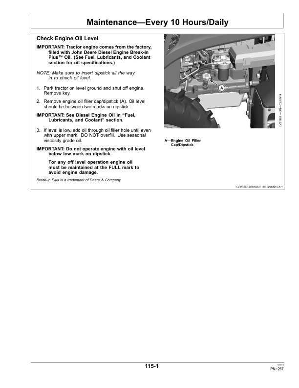 John Deere 5085M, 5100M, 5100MH, 5100ML, 5115M & 5115ML Tractors (FT4 Engines) (Mfg in USA) Operator's Manual (OMSU43612) - Image 3