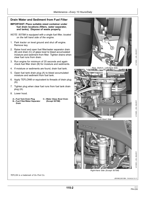 John Deere 5075M, 5085M, 5100M & 5115M Tractors (FT4 Engines) (Mfg in USA) Operator's Manual (OMSU44892) - Image 3