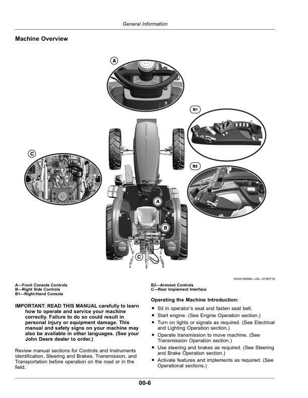 John Deere 5090R, 5100R, 5115R, 5115RH, 5125R (FT4) Tractors (November 2020-) (Export w/North American Configuration) Operator's Manual (OMSU63221) - Image 2